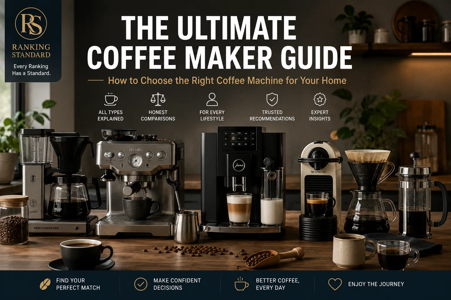 The Ultimate Coffee Maker Guide: How to Choose the Right Coffee Machine for Your Home